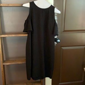 LOFT “Cold Shoulder” Black Dress, Size 4